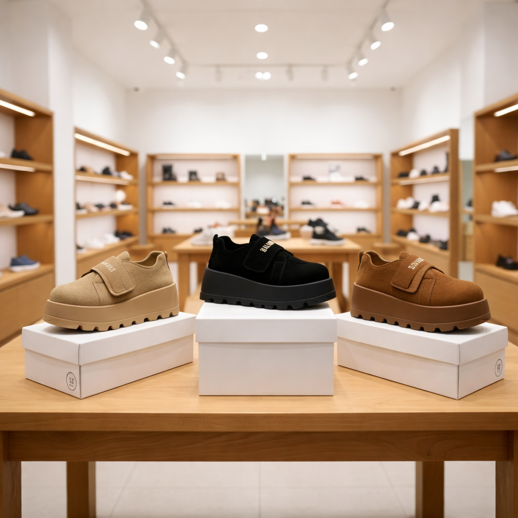 Chunky Platform Velcro Shoes – Stylish Comfort with a Modern Edge