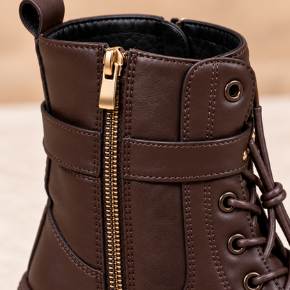 Bottines à boucle épaisses pour femme – Confort et style au quotidien