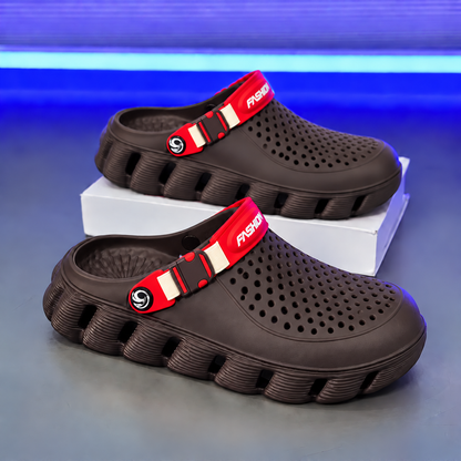 Men’s Lightweight Comfort Clogs – Breathable Slip-On Shoes with Adjustable Strap, Cushioned Sole & Non-Slip Everyday Design