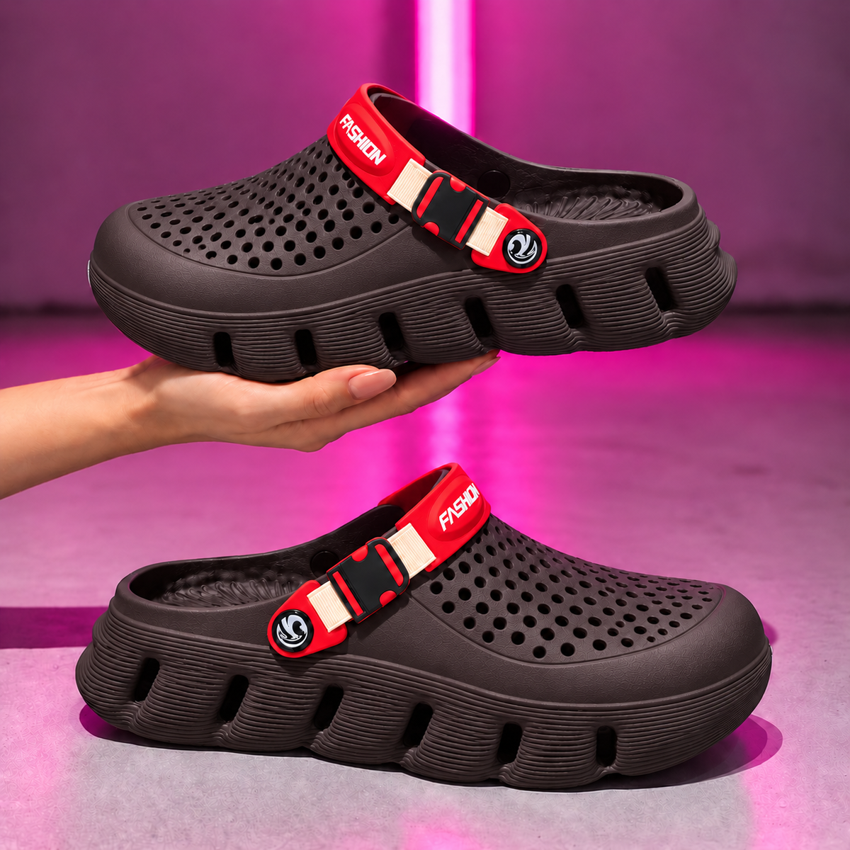 Sabots confort légers pour femmes – Chaussures à enfiler respirantes avec bride réglable, semelle intérieure amortissante et semelle extérieure flexible antidérapante