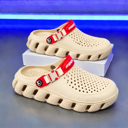 Men’s Lightweight Comfort Clogs – Breathable Slip-On Shoes with Adjustable Strap, Cushioned Sole & Non-Slip Everyday Design