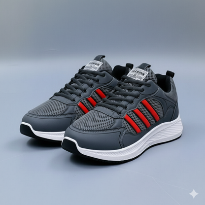 Baskets en maille respirante pour homme, pour un confort optimal à chaque pas, fermeture à lacets 