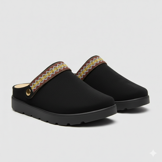 Elegant Comfort Clogs for Women – Cushioned Slip-On with Artisan Detailing