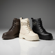 Women’s Lug-Sole  Boots: Anti-Slip, MK Strap
