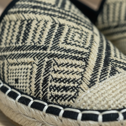 Espadrilles plates tissées pour femmes – Chaussures confortables, légères et élégantes