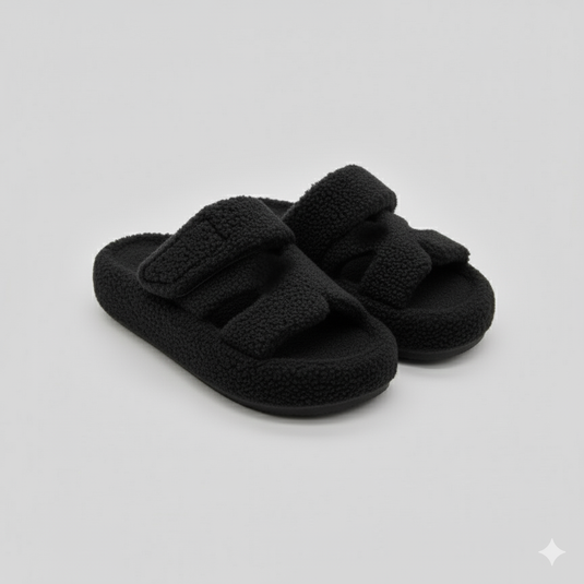 Women’s Slippers: Breathable Warmth, Dual‑Strap Fleece