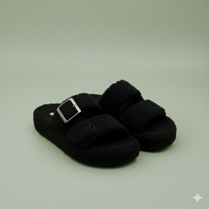 أحذية صندل شيربا: خطوات مريحة، إبزيمات قابلة للتعديل