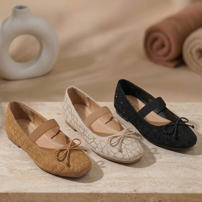 ✨ Elegant Rhinestone Ballet Flats for Women – Soft Comfort & Chic Style