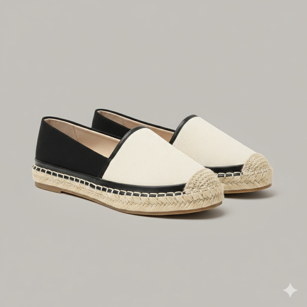 Women’s Classic Espadrille Slip-On Flats – Casual Comfort Shoes