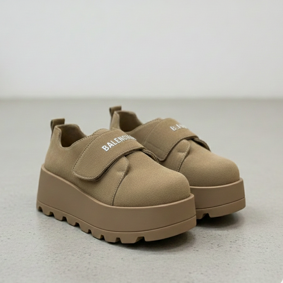 Chunky Platform Velcro Shoes – Stylish Comfort with a Modern Edge