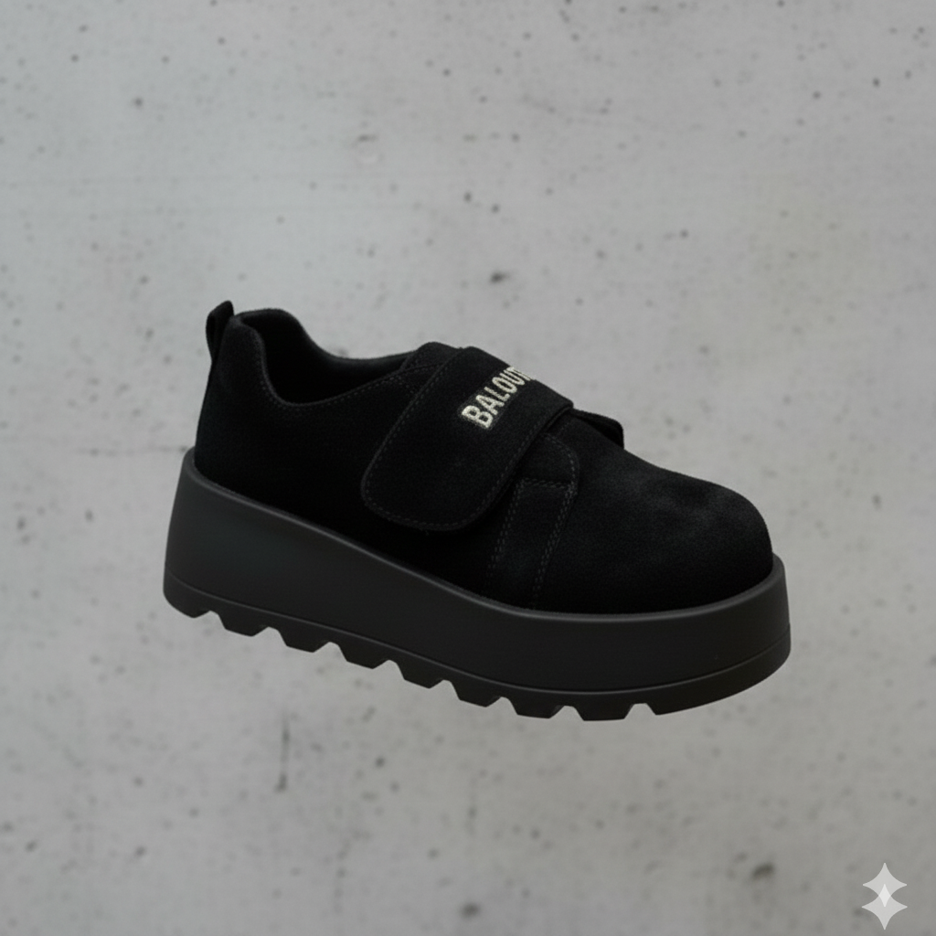 Chunky Platform Velcro Shoes – Stylish Comfort with a Modern Edge