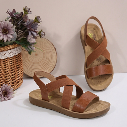 Sandales croisées pour femmes élégantes et confortables – Style quotidien léger