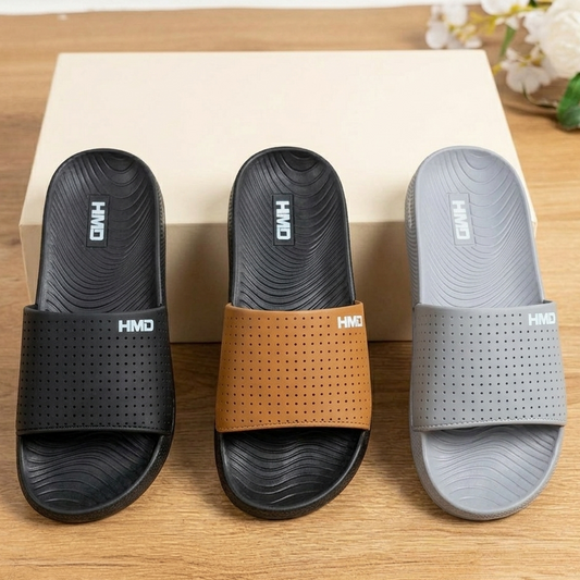 Sandales confortables HMD pour hommes – Claquettes décontractées légères et antidérapantes