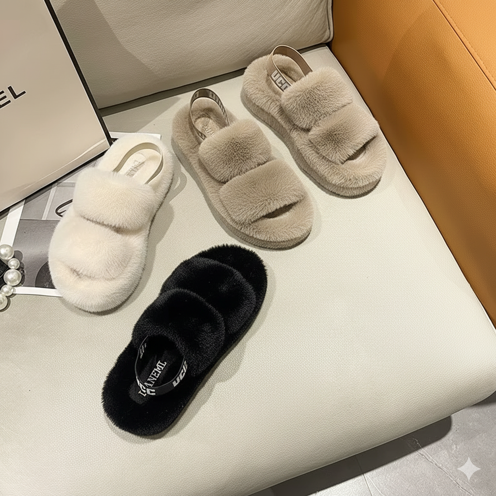 Chaussons chauds pour femmes avec une touche coréenne moderne pour l'automne et l'hiver 2025