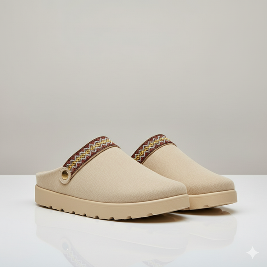 Elegant Comfort Clogs for Women – Cushioned Slip-On with Artisan Detailing