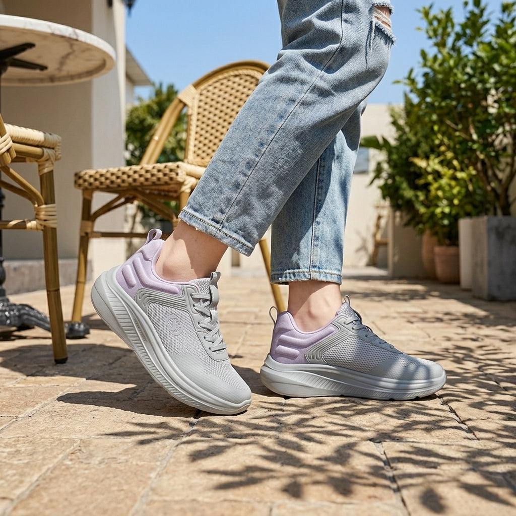 Baskets compensées respirantes confortables pour femme