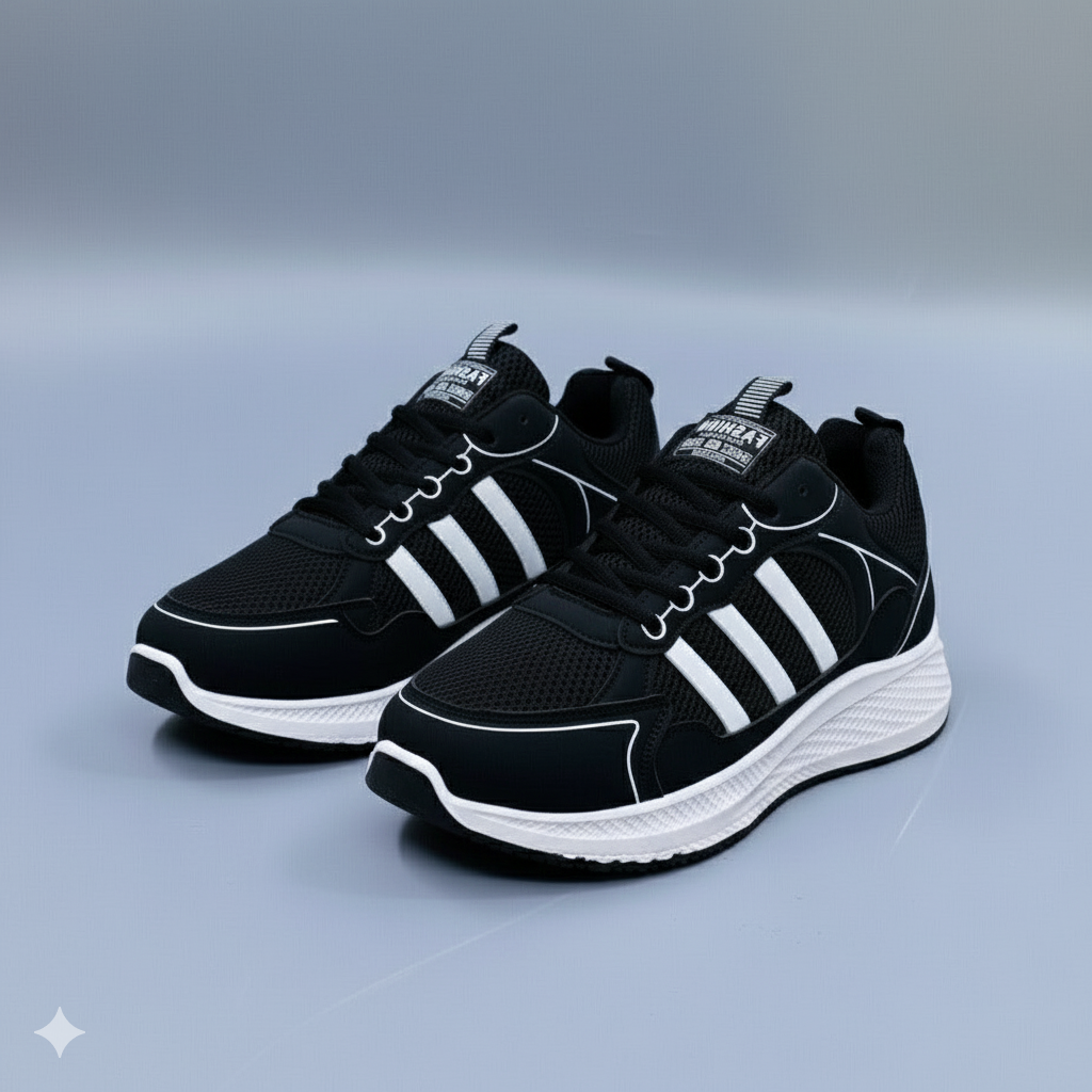 Baskets en maille respirante pour homme, pour un confort optimal à chaque pas, fermeture à lacets 