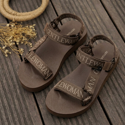Women’s Gentlewoman Strap Flat Sandals – Trendy Casual Summer Footwear