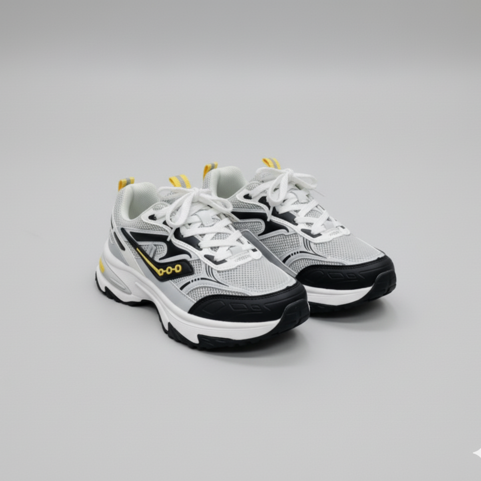 Men's Chunky Mesh Sneakers—Cool Airflow, Cushion Midsole