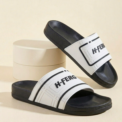H-FERG Men’s Sport Slide Sandals – Lightweight Everyday Comfort Slippers