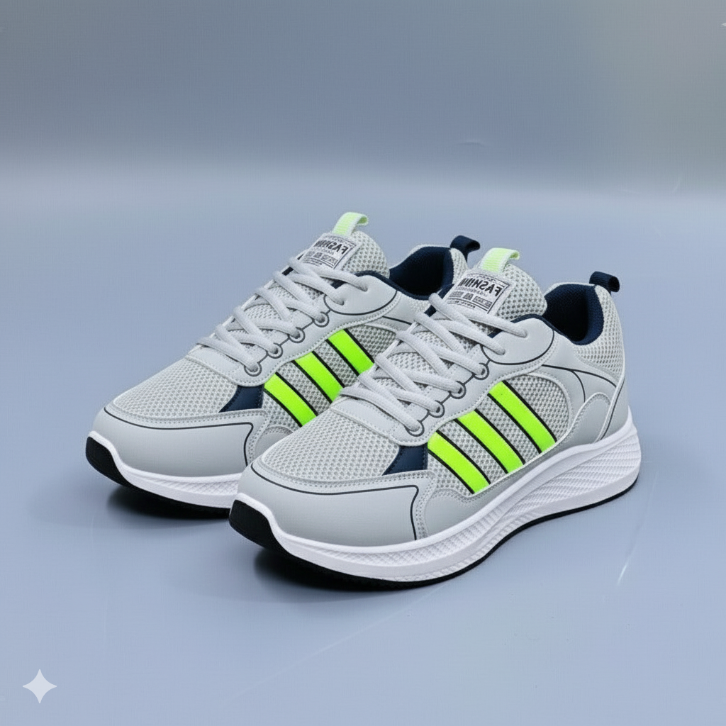 Baskets en maille respirante pour homme, pour un confort optimal à chaque pas, fermeture à lacets 