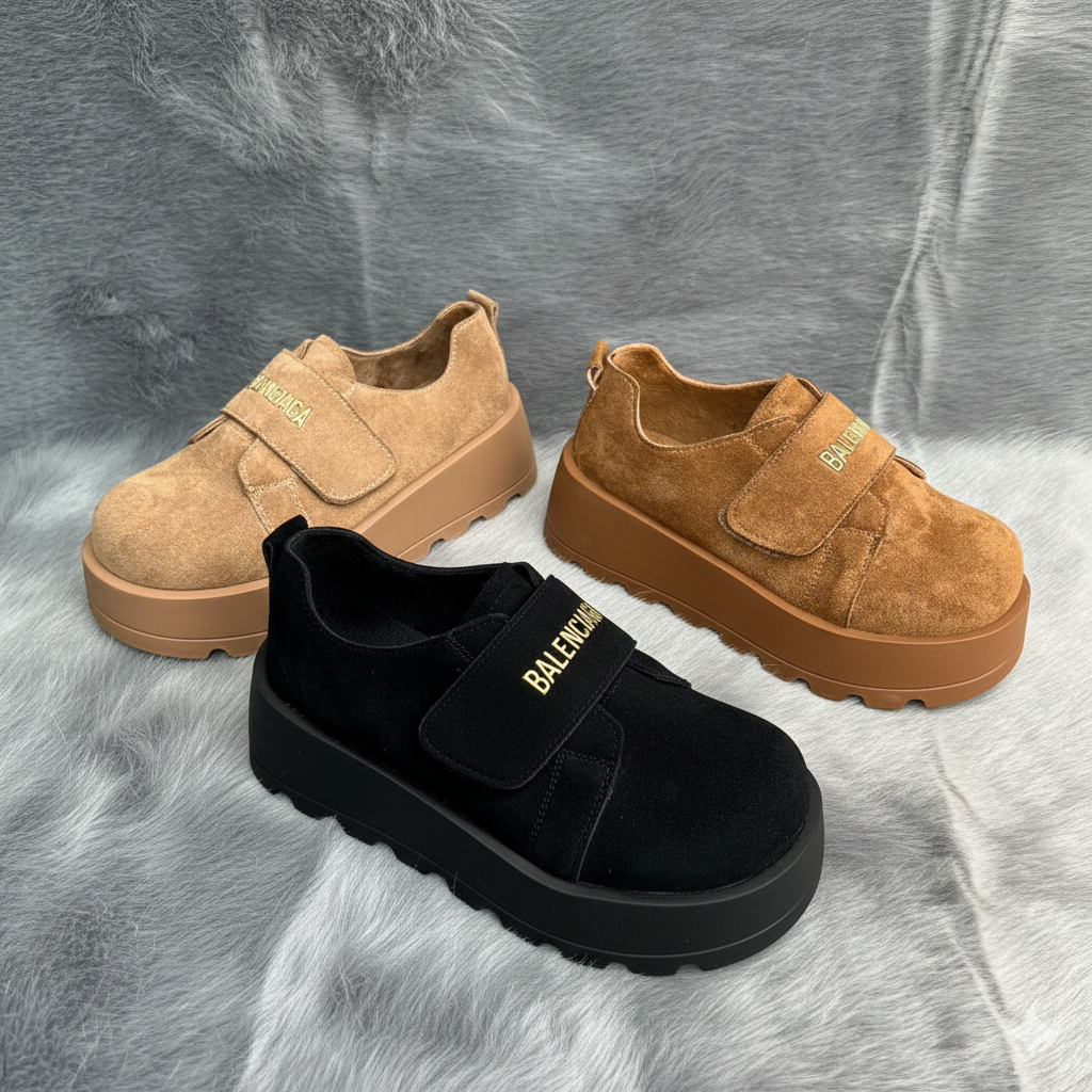 Chunky Platform Velcro Shoes – Stylish Comfort with a Modern Edge