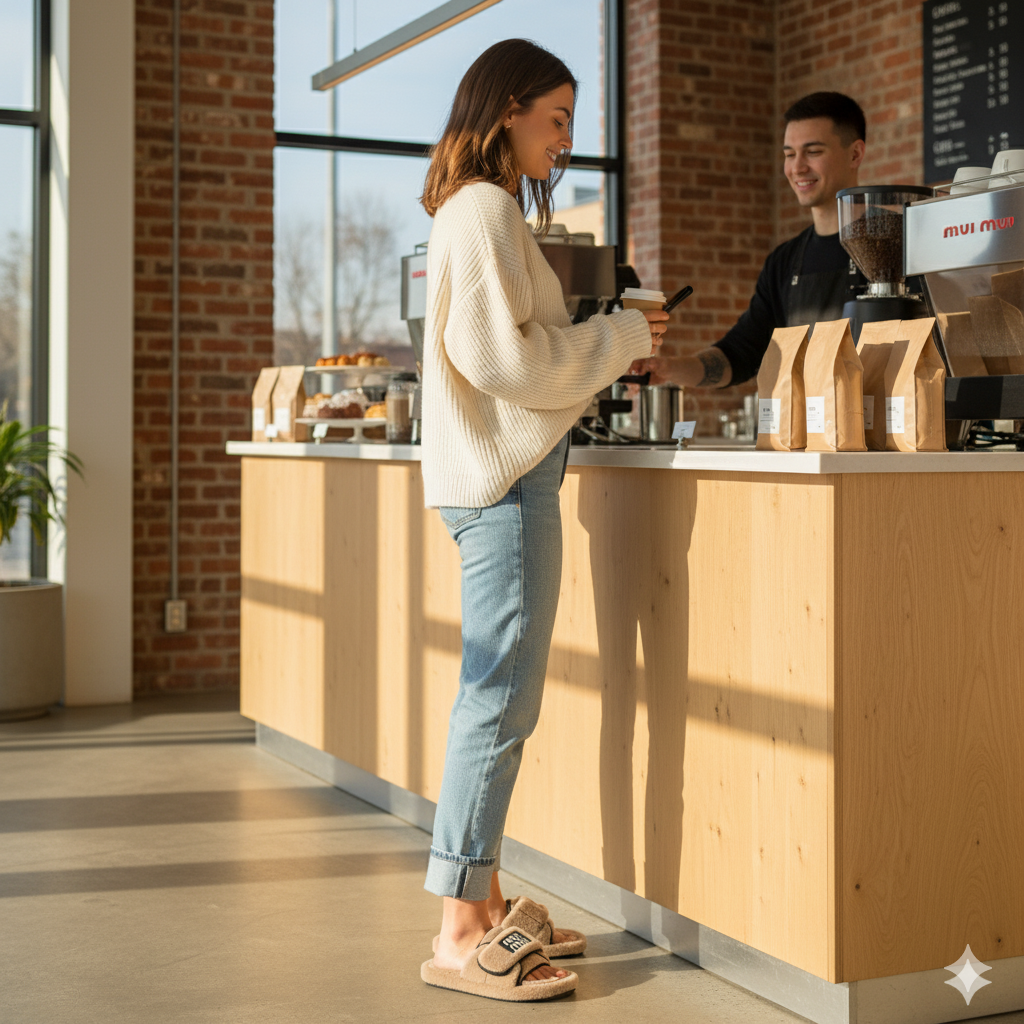 Fluffy Comfort Slides – Soft, Warm & Chic