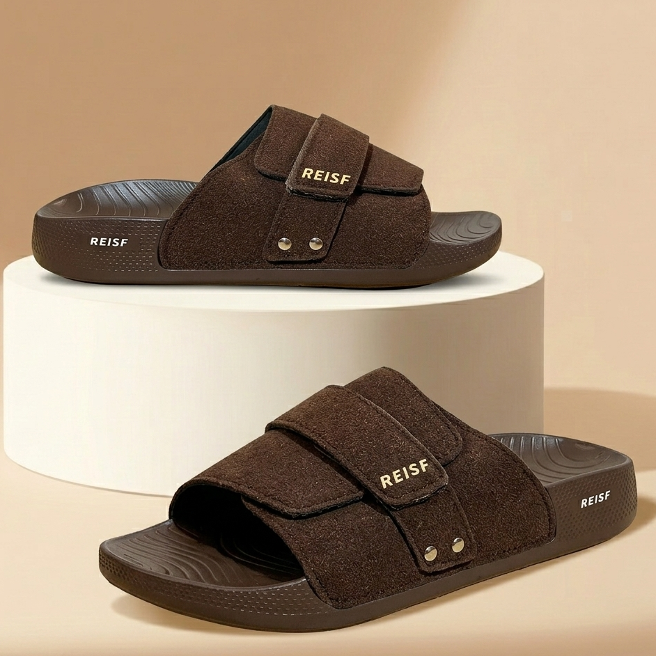 REISF Slide Sandal with Premium Front Strap Design