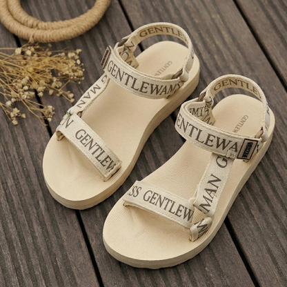 Women’s Gentlewoman Strap Flat Sandals – Trendy Casual Summer Footwear