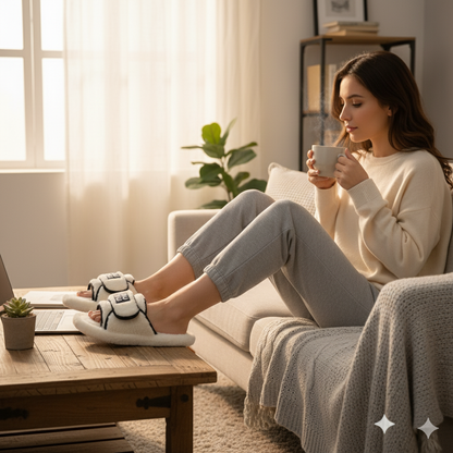 Fluffy Comfort Slides – Soft, Warm & Chic