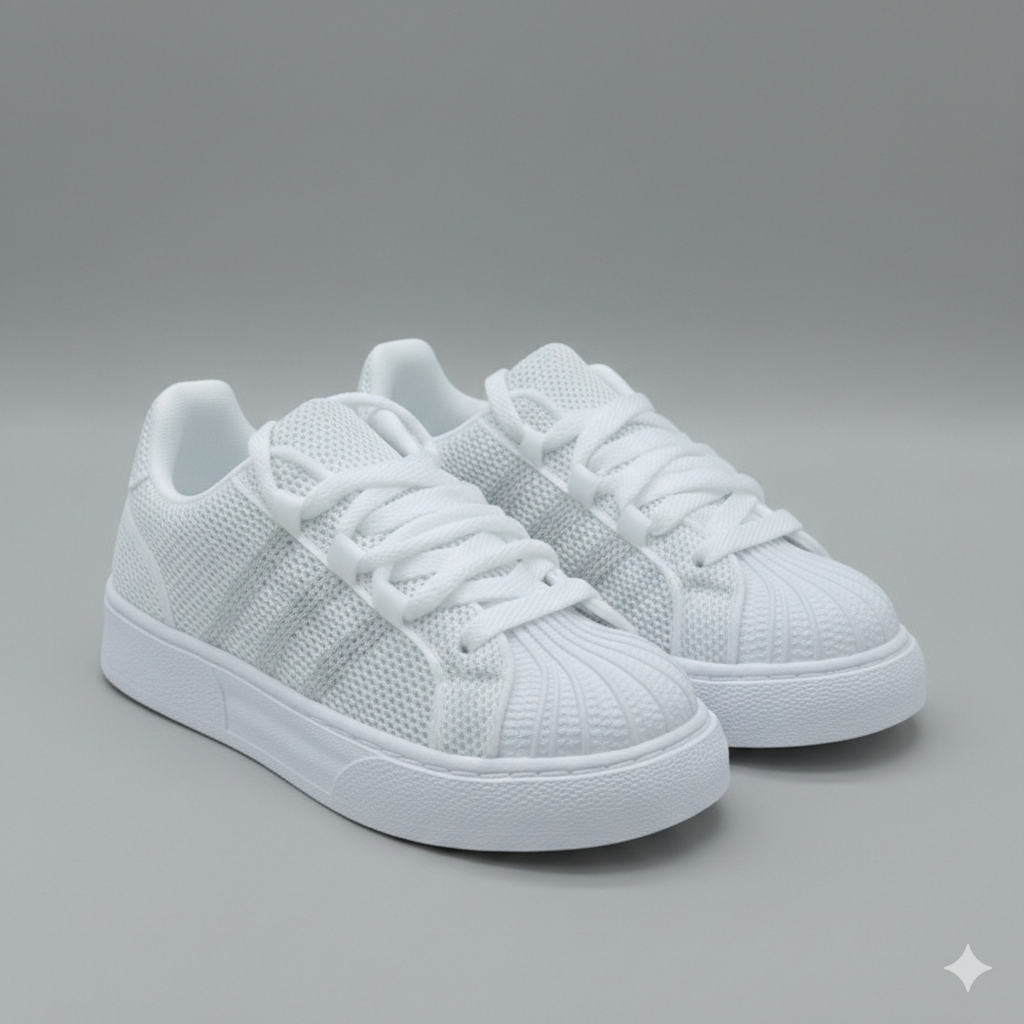 Women’s Rhinestone Platform Sneakers – Stylish Comfort Lace-Up Shoes