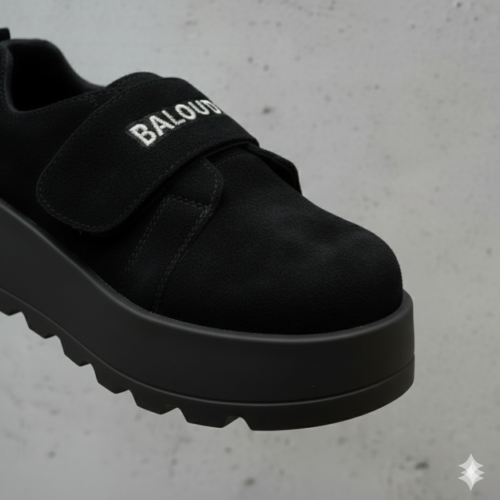 Chunky Platform Velcro Shoes – Stylish Comfort with a Modern Edge