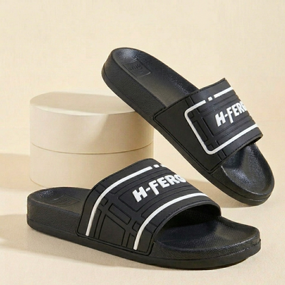 H-FERG Men’s Sport Slide Sandals – Lightweight Everyday Comfort Slippers
