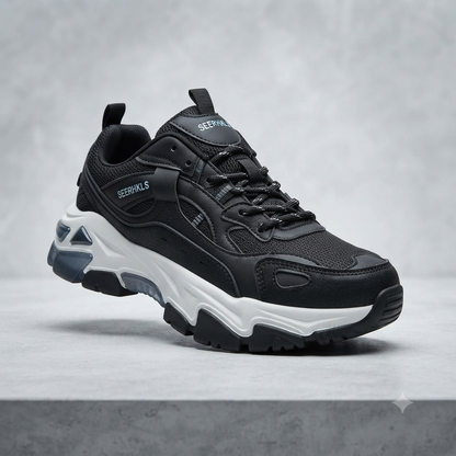 Men’s Sport Sneakers – Black & White