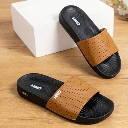 HMD Men’s Comfort Slide Sandals – Lightweight Anti-Slip Bathroom & Casual Slippers