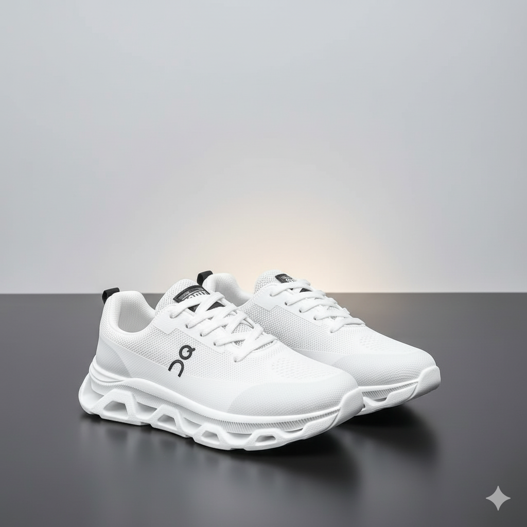 حذاء جري رجالي بتصميم بسيط، قابل للتنفس، منخفض القطع، نعل مطاطي غير قابل للانزلاق، قماش خفيف الوزن