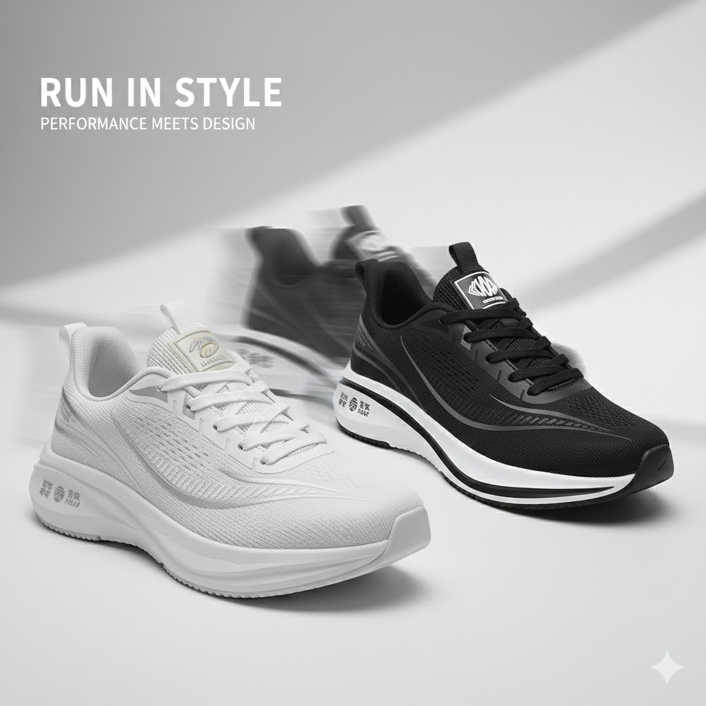 Women’s Lightweight Platform Running Sneakers – Cushioned Sport & Casual Shoes