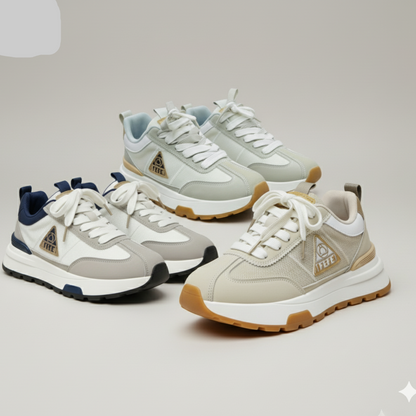 أحذية رياضية رجالية: راحة طوال اليوم، نعل وسطي سميك ومبطن.