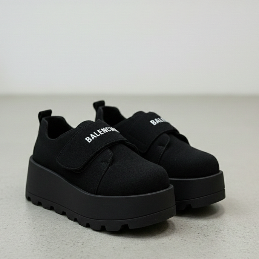 Chunky Platform Velcro Shoes – Stylish Comfort with a Modern Edge