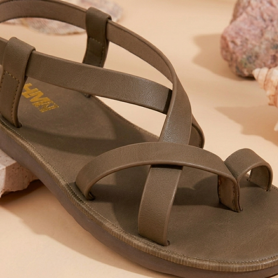 Women’s Flat Casual Sandals – Elegant Summer Open-Toe Comfort Sandals