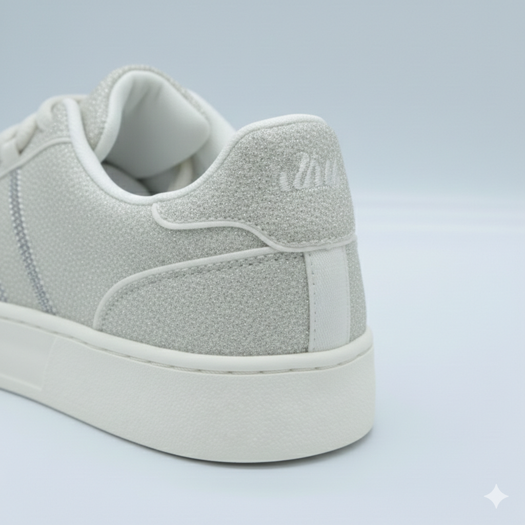 Women’s Rhinestone Platform Sneakers – Stylish Comfort Lace-Up Shoes
