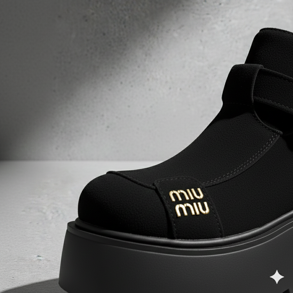 Chaussures élégantes et décontractées en daim pour femmes, à semelle compensée et bride à boucle.