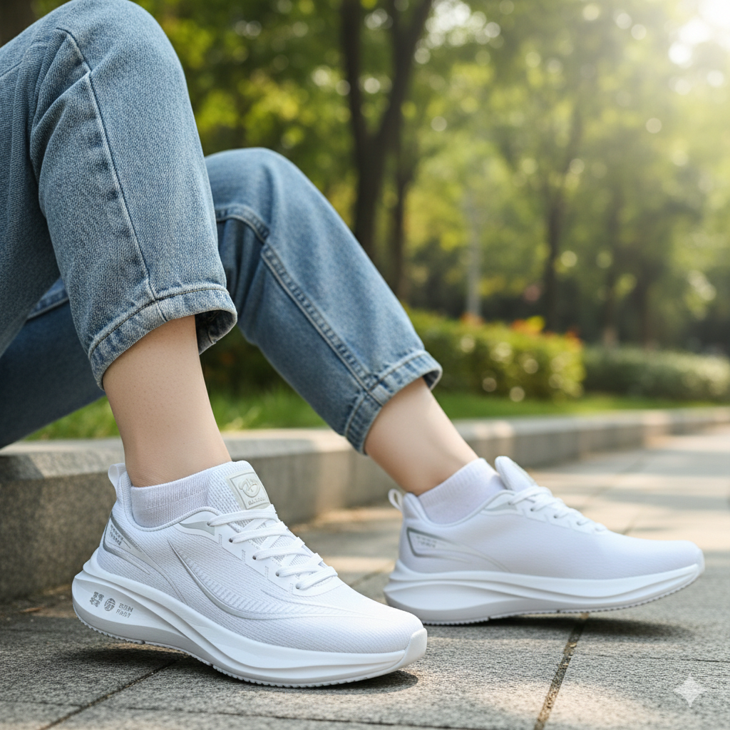 Women’s Lightweight Platform Running Sneakers – Cushioned Sport & Casual Shoes