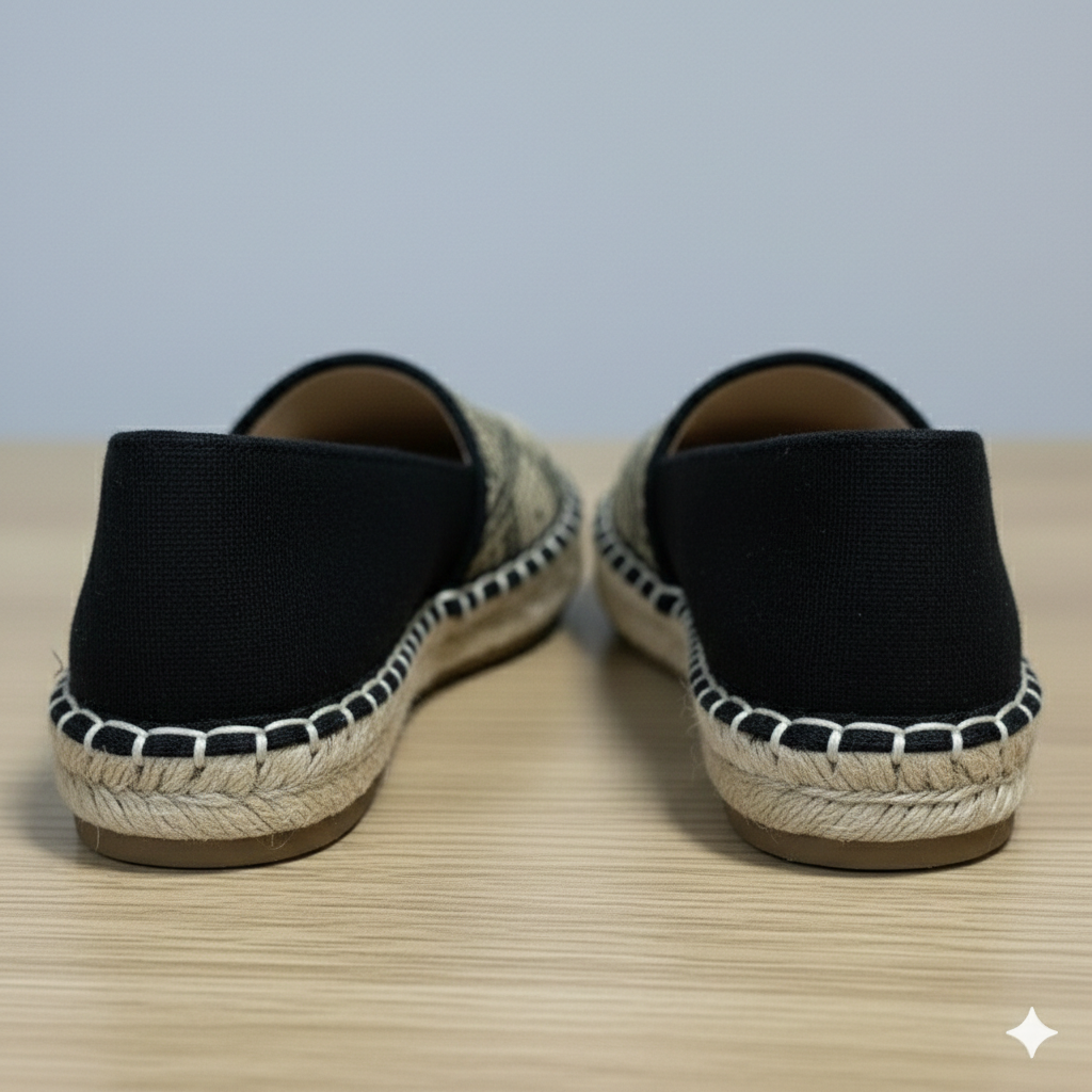 Espadrilles plates tissées pour femmes – Chaussures confortables, légères et élégantes