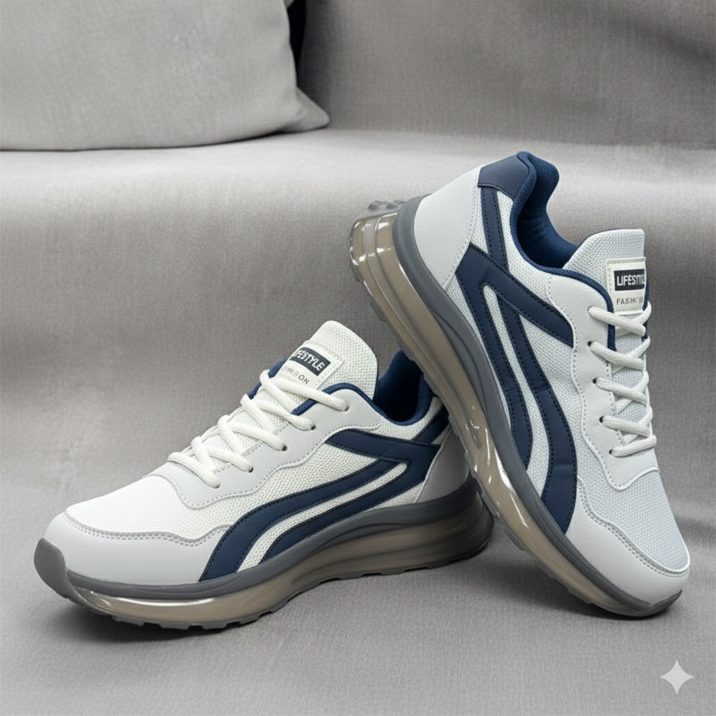 Baskets respirantes à semelle d'air pour hommes | Chaussures légères, décontractées et de marche