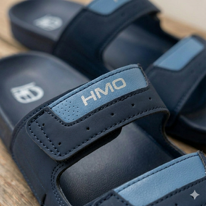 Men’s Dual-Strap Comfort Slide Sandals – Lightweight Casual Slip-On