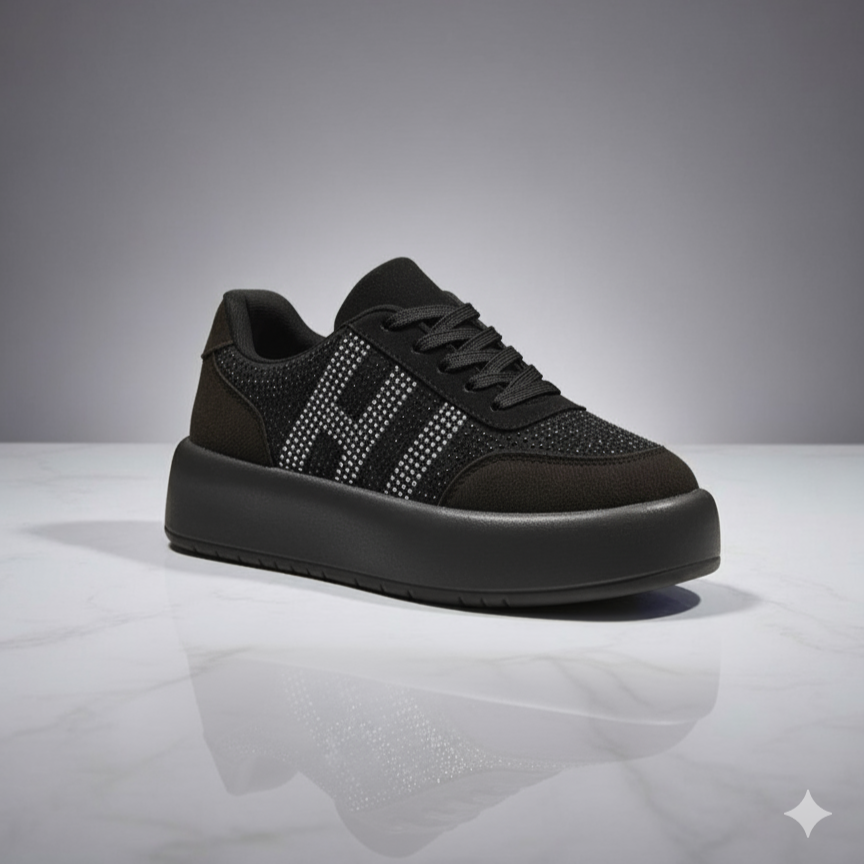 أحذية رياضية أنيقة متلألئة للنساء