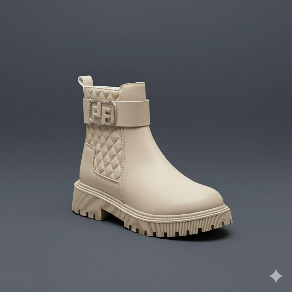 Fashionable Style Boots with Stylish Buckle Detail Boots