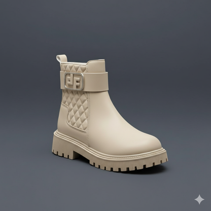 Fashionable Style Boots with Stylish Buckle Detail Boots