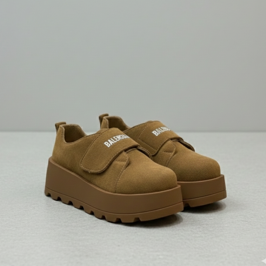 Chunky Platform Velcro Shoes – Stylish Comfort with a Modern Edge